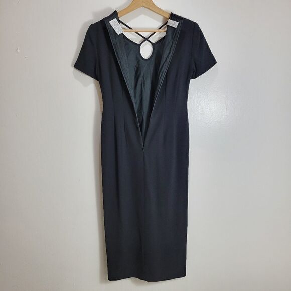 Vintage Liz Claiborne Petit Vignette Black Dress - Picture 6 of 13